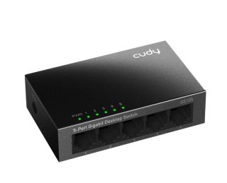 Cudy GS105 5-портов Gigabit метален суич, 5 10/100/1000M RJ45 порта, настолен метален корпус