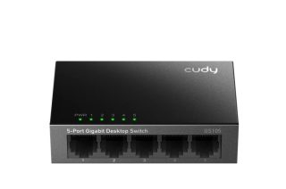 Cudy GS105 5-портов Gigabit метален суич, 5 10/100/1000M RJ45 порта, настолен метален корпус