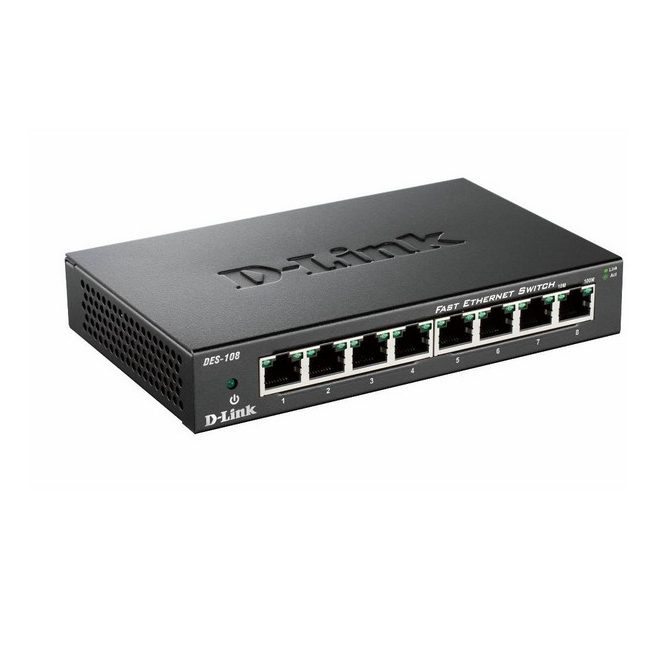 D-Link 8-портов 10/100 настолен комутатор