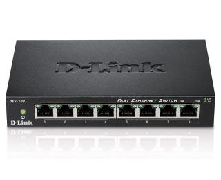 D-Link 8-портов 10/100 настолен комутатор