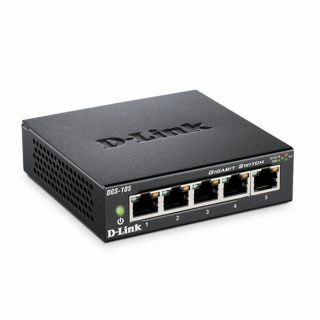 D-Link 5-портов 10/100/1000 Gigabit метален настолен комутатор