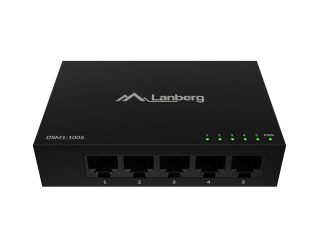 Lanberg switch DSM1-1005 5-port, 1GB/s 12V Metal case