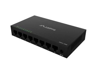 LANBERG комутатор DSM1-1008 8-портов гигабитов 12V метален корпус