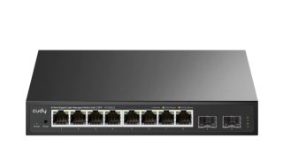 Cudy GS108ES2 8-портов Gigabit Easy-Managed Switch 10/100/1000M RJ45 порта 2 Gigabit SFP порта Настолен метален корпус Локално управление през Web GUI поддръжка STP/RSTP MAC управление Cudy Cloud APP