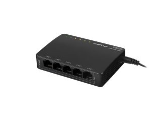 LANBERG DSP3-1005-60W 5-портов гигабитов PoE+ неуправляем настолен суич