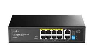 Cudy GS1010P 8-портов Gigabit PoE+ комутатор с 2 Gigabit Uplink порта 120W