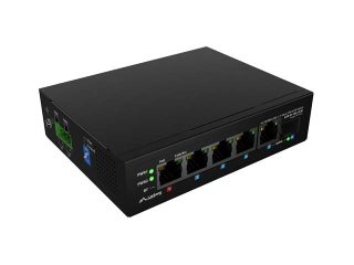 Lanberg Switch ILFE-4P-1GE-1S-90 PoE 1 x BT 3 x AT SFP/ETH DIN неуправляем Fast Ethernet