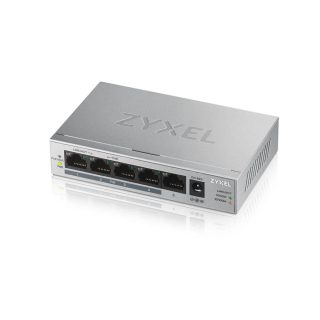 ZyXEL GS1005-HP, 5 Port Gigabit PoE+ неуправляем настолен суич, 4 x PoE, 60 вата