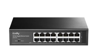 Cudy GS1016 16-портов Gigabit комутатор, 16 10/100/1000M RJ45 порта, монтаж в стойка, стоманен корпус