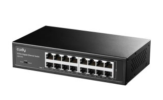 Cudy GS1016 16-портов Gigabit комутатор, 16 10/100/1000M RJ45 порта, монтаж в стойка, стоманен корпус
