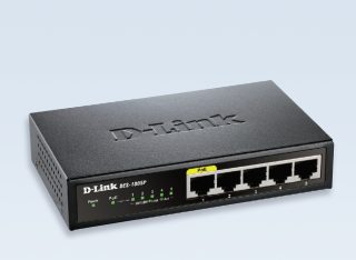 D-Link 5-Port Fast Ethernet PoE Desktop Switch