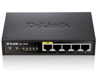D-Link 5-Port Fast Ethernet PoE Desktop Switch