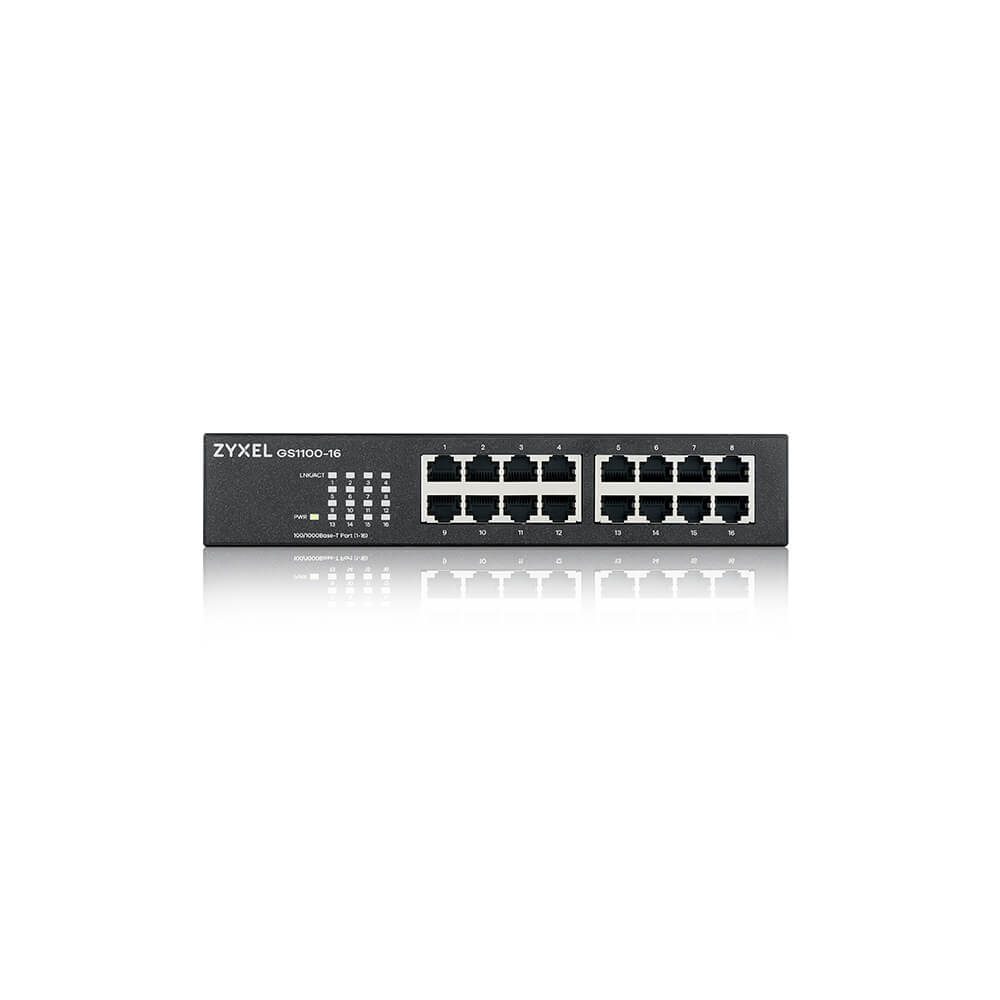 ZyXEL GS1100-16v4 16-портов Gigabit неуправляем суич