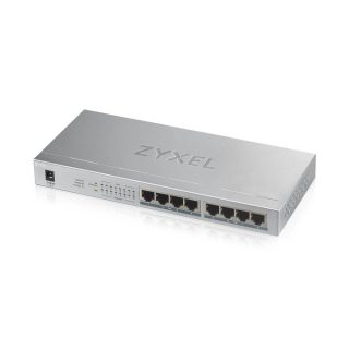 ZyXEL GS1008-HP, 8-Port Gigabit PoE+ неуправляем настолен комутатор, 8 x PoE, 60 W