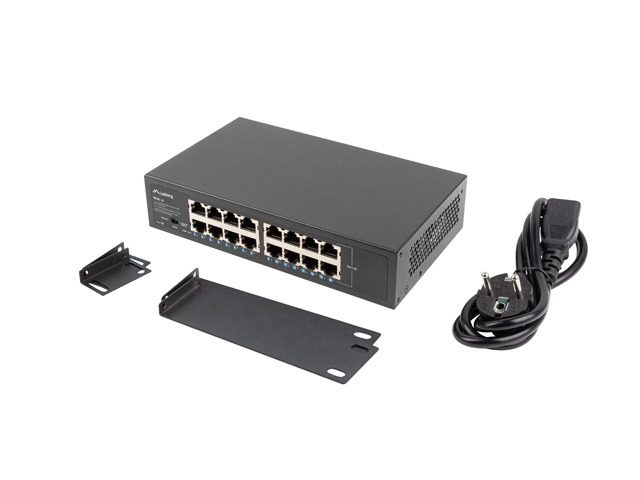 Lanberg switch rsge-16 16x 1GB gigabit ethernet unmanaged rack 10"/19"