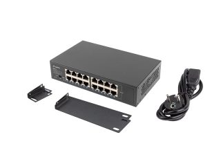 Lanberg switch rsge-16 16x 1GB gigabit ethernet unmanaged rack 10"/19"