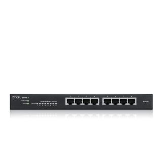ZyXEL GS1915-8, 8-портов GbE Smart хибриден режим комутатор, самостоятелен или NebulaFlex Cloud, настолен, без вентилатор