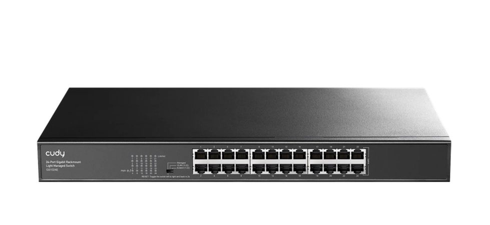 Cudy GS1024E 24-портов Gigabit Rackmount Light Managed Switch