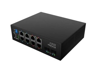 Комутатор Lanberg ILGE-8P-2S-120 PoE 4 x BT 4 x AT 2 x SFP DIN Unmanaged Gigabit Ethernet
