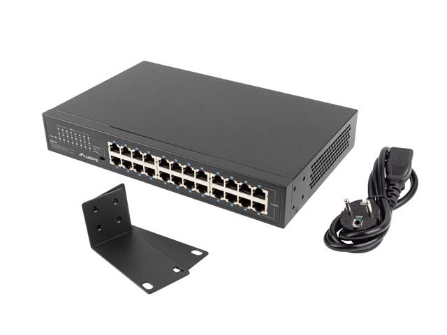 Lanberg switch RSGE-24, 24x 1GB unmanaged gigabit ethernet rack 19"
