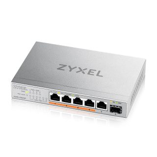ZyXEL XMG-105 5 Ports 2,5G + 1 SFP+, 4 порта 70W общо PoE++ Desktop MultiGig неуправляем суич