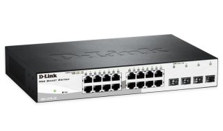 D-Link 16 10/100/1000 Base-T порта с 4 x 1000Base-T /SFP порта