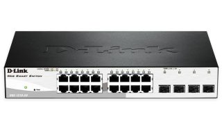 D-Link 16 10/100/1000 Base-T порта с 4 x 1000Base-T /SFP порта