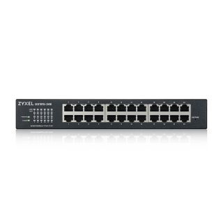ZyXEL GS1915-24E, 24-портов GbE Smart хибриден режим комутатор, самостоятелен или NebulaFlex Cloud, rackmount, без вентилатор