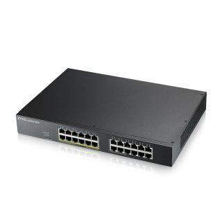 ZyXEL GS1915-24E, 24-портов GbE Smart хибриден режим комутатор, самостоятелен или NebulaFlex Cloud, rackmount, без вентилатор