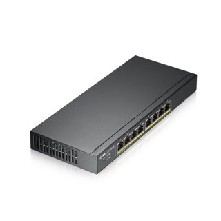 ZyXEL GS1900-8HP, 8-портов GbE L2 PoE интелигентен комутатор, 802.3at, настолен, без вентилатор, 70 вата