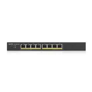 ZyXEL GS1900-8HP, 8-портов GbE L2 PoE интелигентен комутатор, 802.3at, настолен, без вентилатор, 70 вата