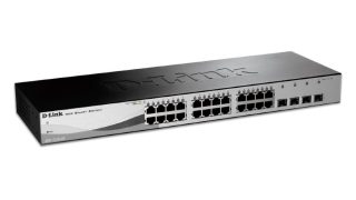 D-Link 24-портов Gigabit управляем комутатор с 4 комбо SFP порта