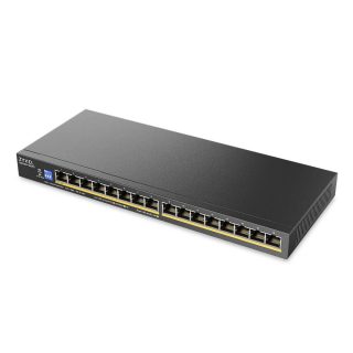 ZyXEL GS1100-16EPS Slimline PoE+ 135W 16-портов Gigabit неуправляем суич с DIP селектор