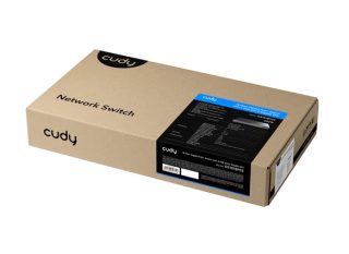Cudy GS1018PS2 16-портов Gigabit PoE+ суич с 2 uplink Gigabit порта и 2 Gigabit SFP слота, 200W