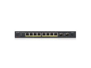 ZyXEL GS1100-10HP v2, неуправляем PoE 8x Gigabit, 2x Fiber Uplink, 120 Watt PoE