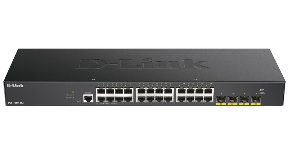D-Link 24-портов Gigabit Smart Managed Switch с 4x 10G SFP+ порта