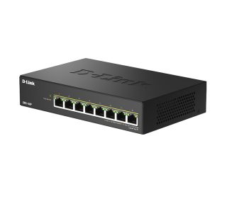 D-Link 8-портов 2.5G/MultiGig PoE неуправляем комутатор, метален
