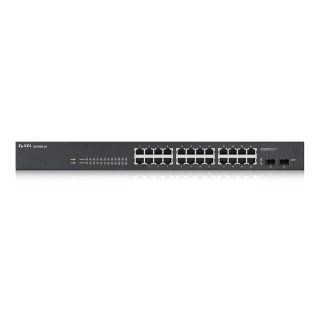 ZyXEL GS1900-24 v2, 24-портов GbE L2 Smart Switch, rackmount, без вентилатор