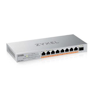 ZyXEL XMG-108 8 Ports 2,5G + 1 SFP+, 8 ports 100W total PoE++ Desktop MultiGig unmanaged Switch