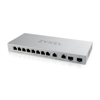 ZyXEL XGS1010-12 v2, 12-портов Gigabit неуправляем комутатор с 8-порта 1G + 2-порта 2.5G + 2-порта SFP+