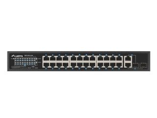 Lanberg комутатор 24x 100Mbps PoE+/2x combo rack 19" gigabit ethernet 360W v2
