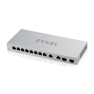ZyXEL XGS1210-12 v2, 12-портов Gigabit web-управляем суич с 8 порта 1G + 2 порта 2.5G + 2 порта SFP+
