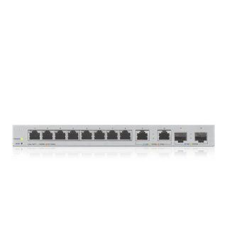 ZyXEL XGS1210-12 v2, 12-портов Gigabit web-управляем суич с 8 порта 1G + 2 порта 2.5G + 2 порта SFP+