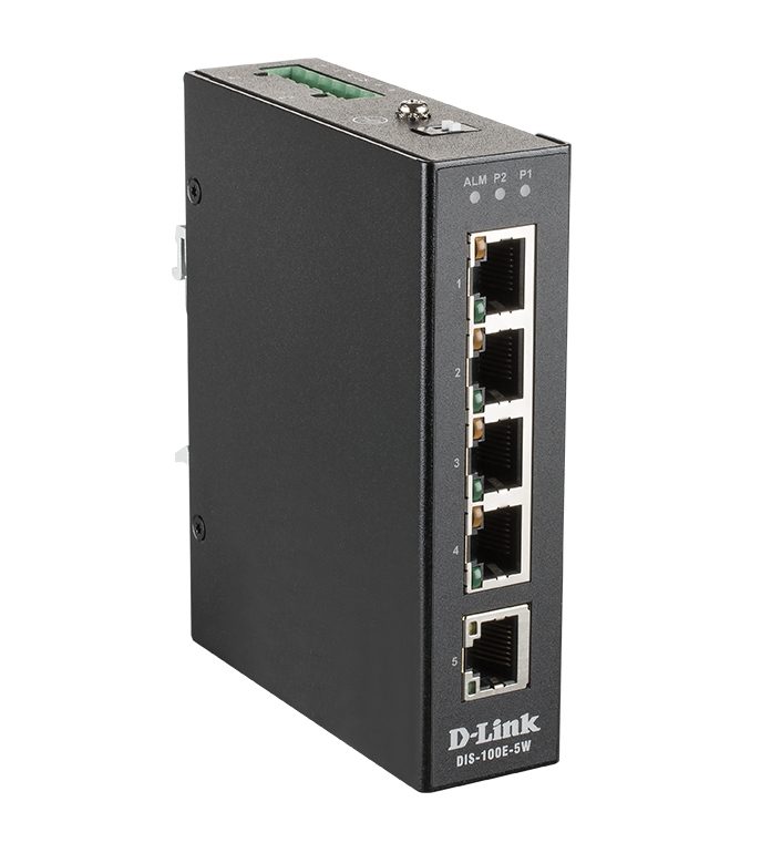 D-Link 5 Port Unmanaged Switch with 5 x 10/100 BaseT(X) ports
