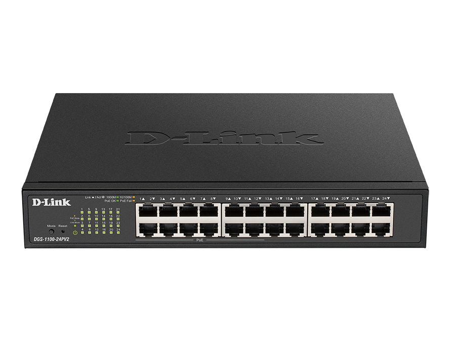 D-Link 24-портов PoE Gigabit Smart Managed Switch