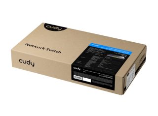 Cudy GS1028PS2 24-портов Gigabit PoE+ комутатор с 2 SFP порта