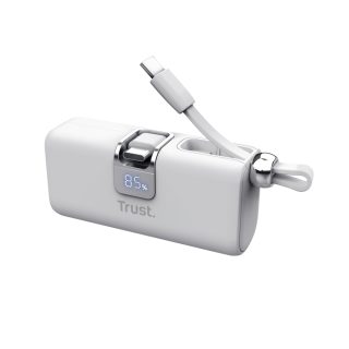 TRUST Pacto 5000 mAh Портативна батерия Бяла