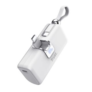 TRUST Pacto 5000 mAh Портативна батерия Бяла