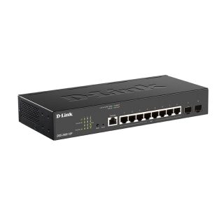 D-Link 8-портов Gbit PoE управляем суич, вкл. 2x SFP