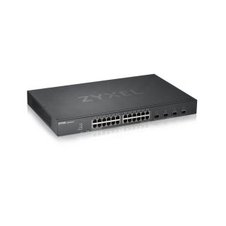 ZyXEL XGS1935-28, 28-портов Lite-L3 Smart Managed Switch, 24x Gigabit Copper и 4x 10G SFP+, хибриден режим, самостоятелен или NebulaFlex Cloud